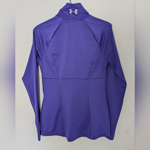 Under Armour Women's size Small Full Zip Jacket Purple Slim Fit Pockets Outdoor - Picture 3 of 11
